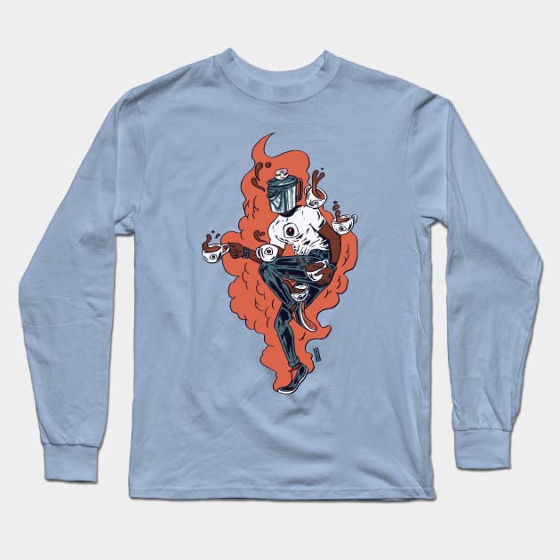 The Jitters Long Sleeve T-Shirt by Thomcat23